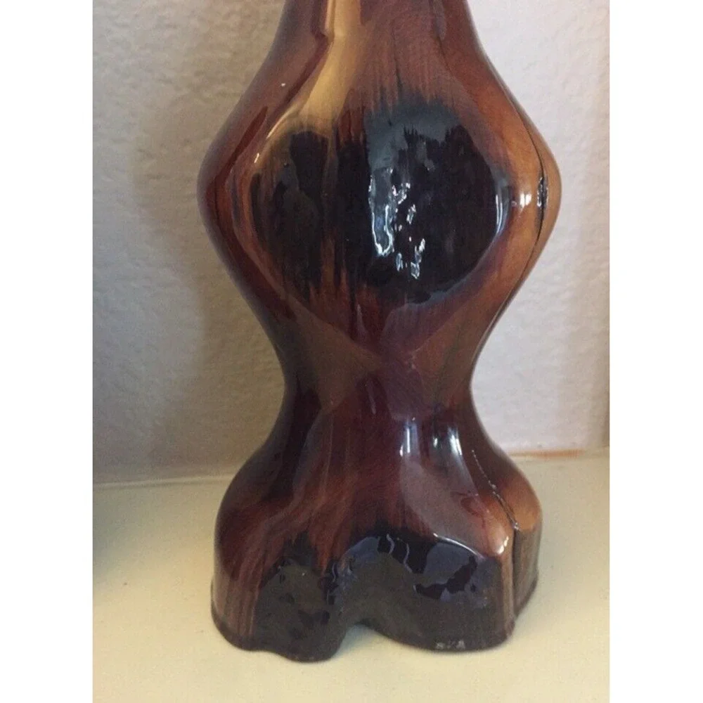 Pair Vtg Serenity Woods Turned‎ Manzanita Wood 8 In Candle Holders 2000 Signed